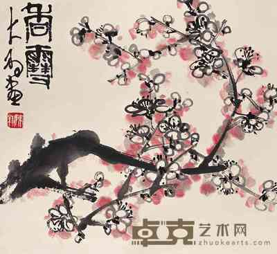 陈大羽 香雪 立轴 48×44cm